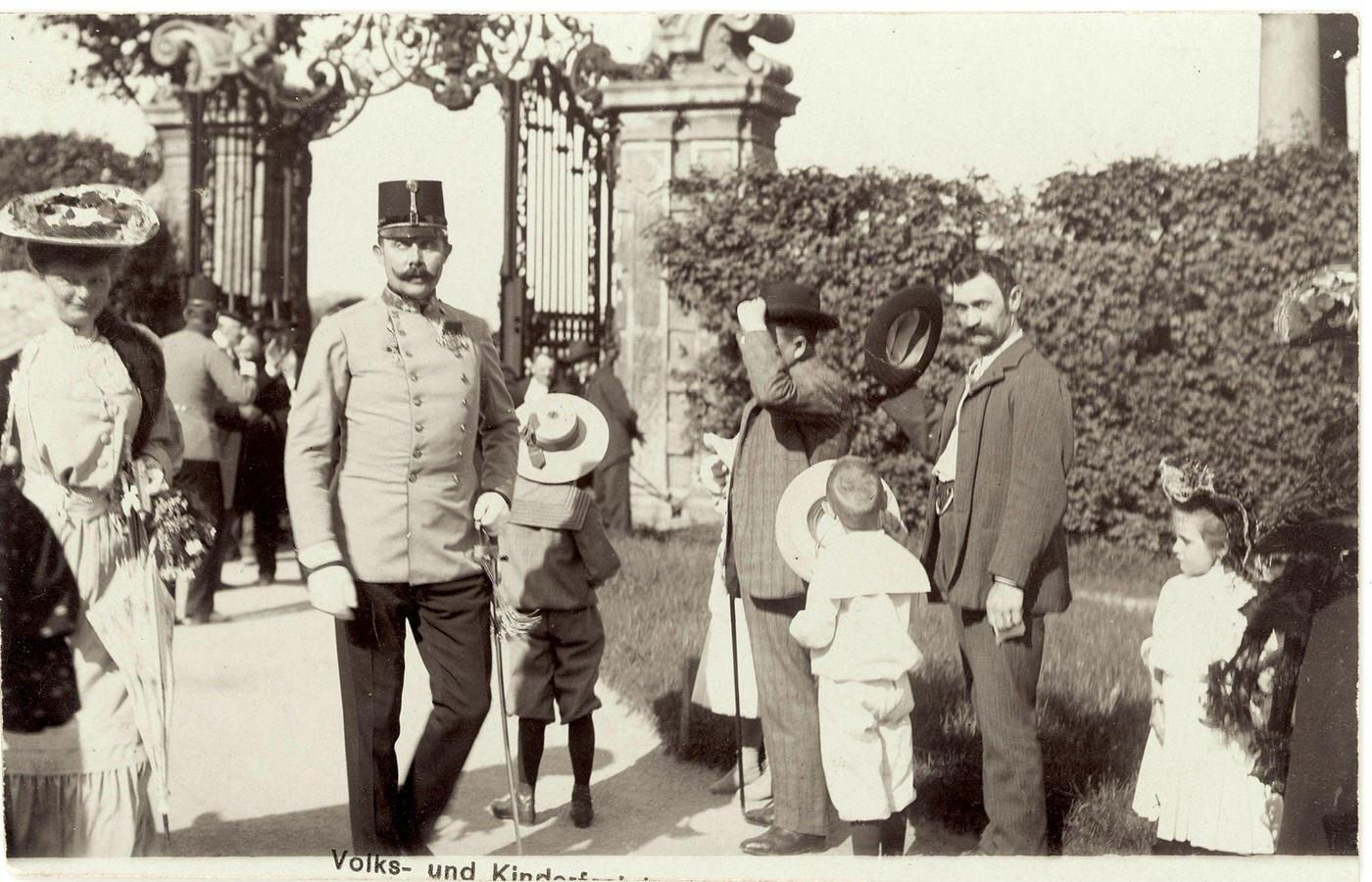 Archduke Franz Ferdinand Of Austria-Este In Belvedere, Folk and children's party, 1905