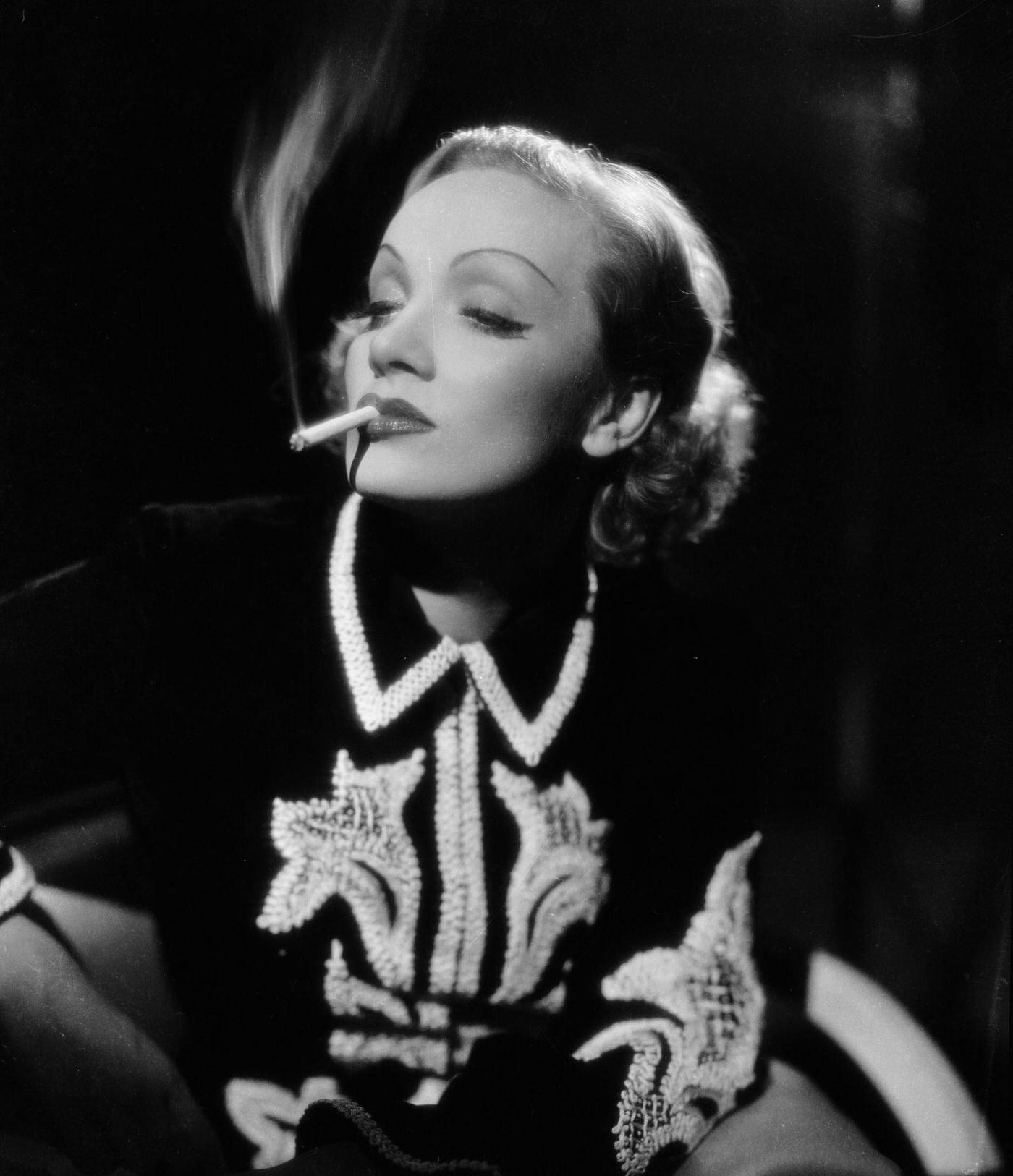 Film star Marlene Dietrich stars in the film 'Angel', 1937