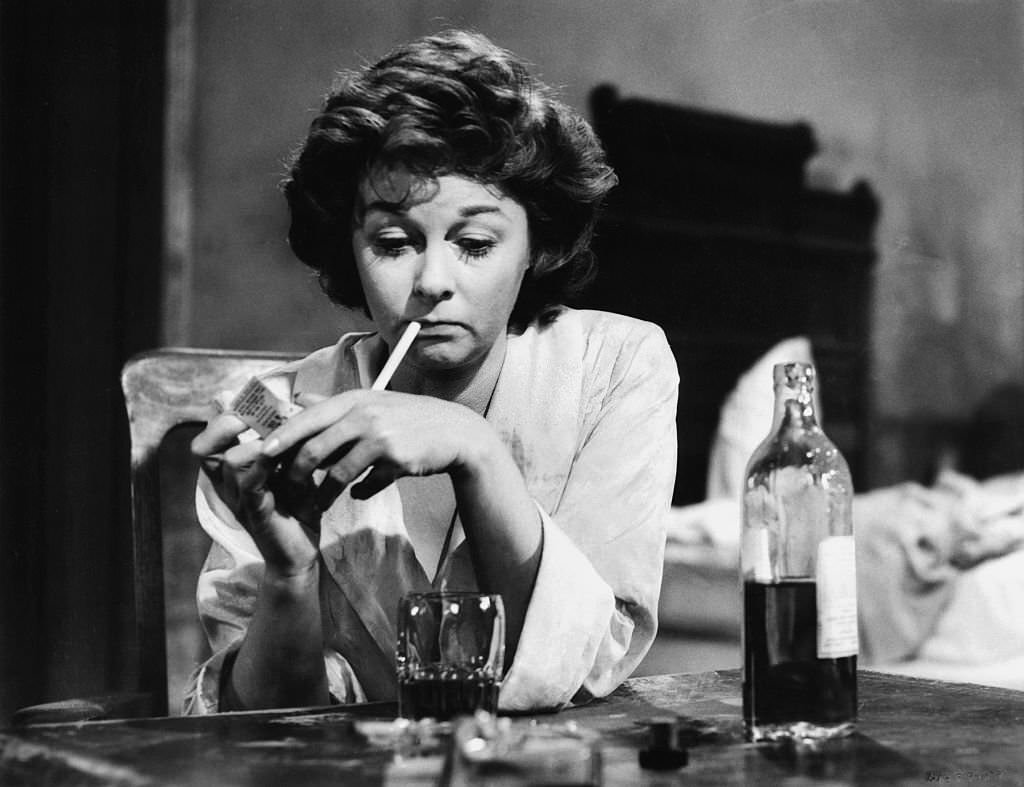 Susan Hayward as Lillian Roth in the film "I'll Cry Tomorrow," 1955.