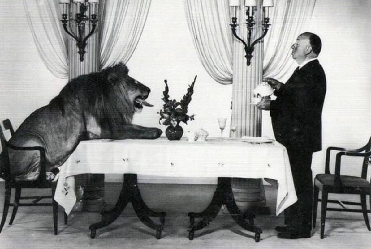 Alfred Hitchcock Leo Lion meeting