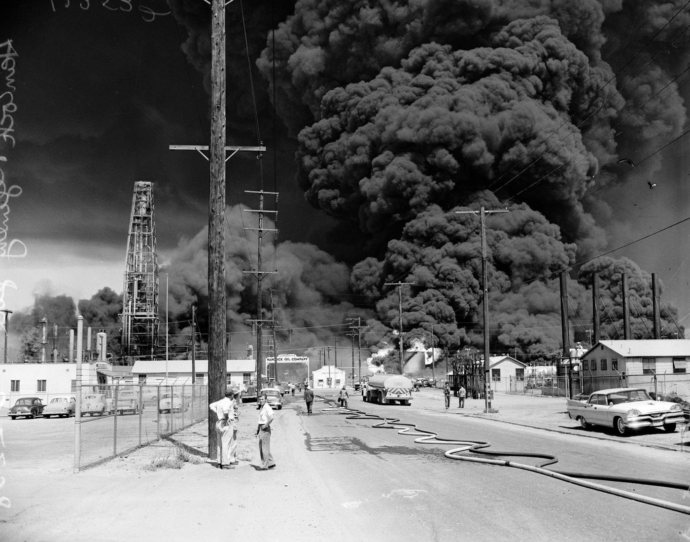 Signal Hill Oil Fire, 1958