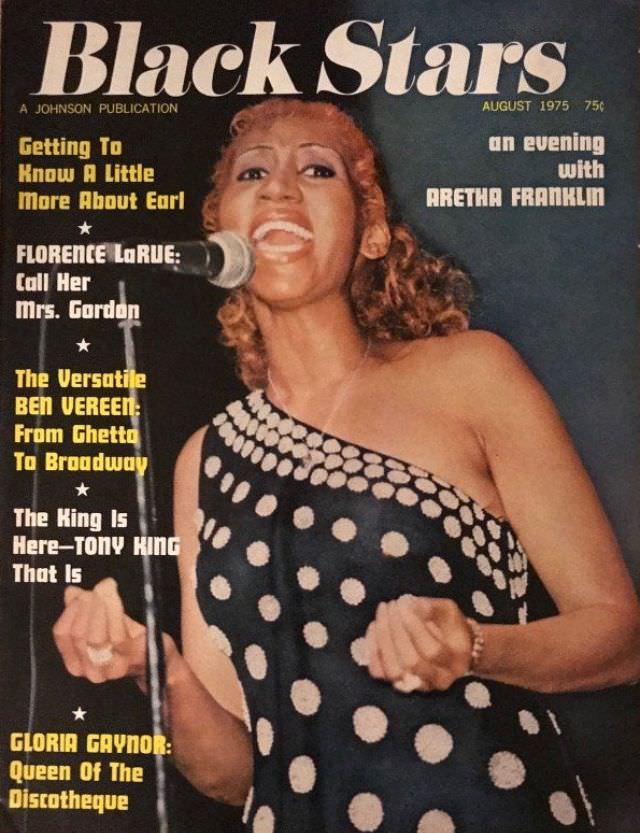Aretha Franklin, August 1975