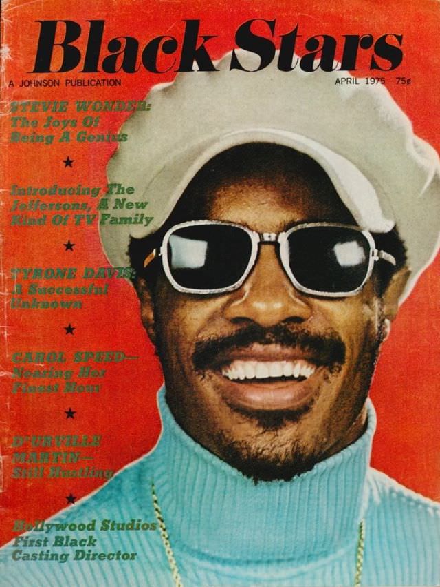 Stevie Wonder, April 1975