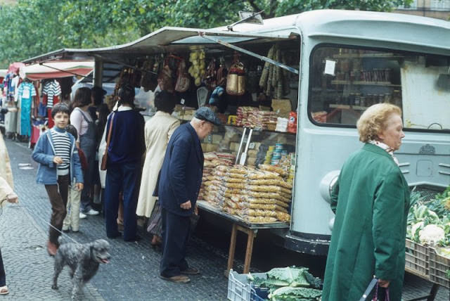 Market at Place Flagey, Ixelles, 1980