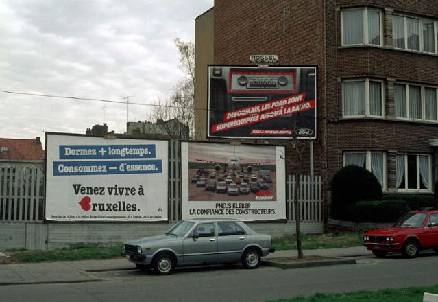 Advertisements, Avenue Roi Chevalier, Woluwe-Saint-Lambert, 1981