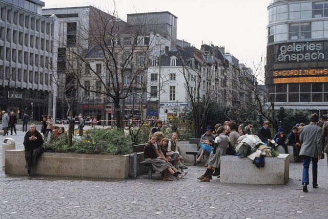 Place de la Monnaie, Brussels, 1981