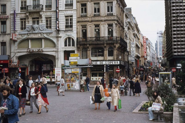 Place de la Monnaie, Brussels, 1981