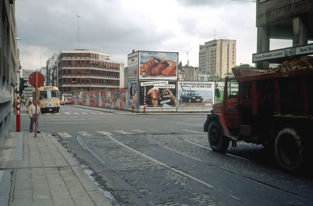 Rue de Trêves and Rue Belliard, Brussels, 1981