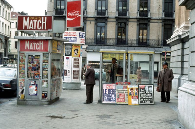Rue du Midi, behind the Stock Exchange, Brussels, 1981