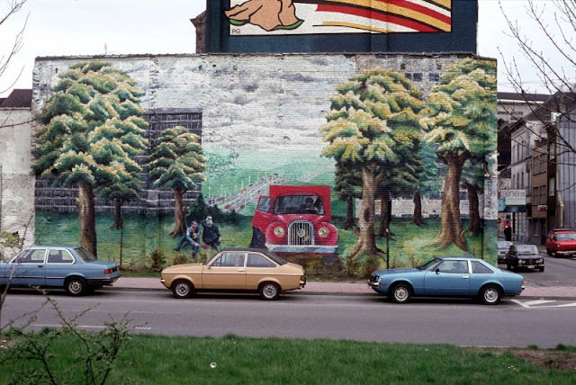 The Northern Quarter before its destruction. Corner of rue de la Bienfaisance and Saint-Josse-ten-Noode, 1981