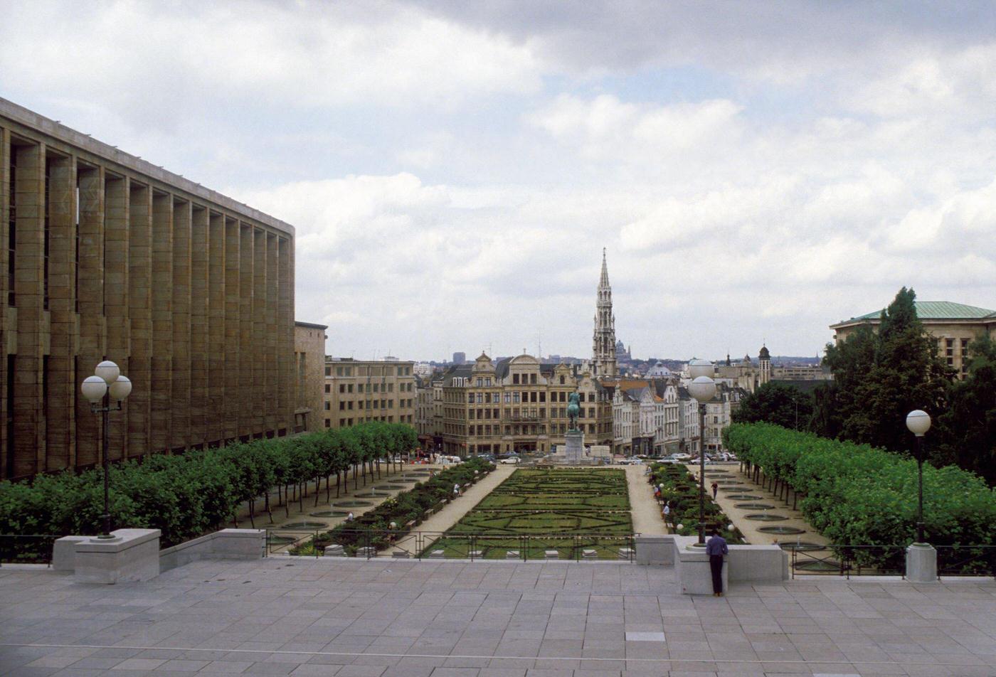 Mont des Arts in Brussels, Belgium, 1986.