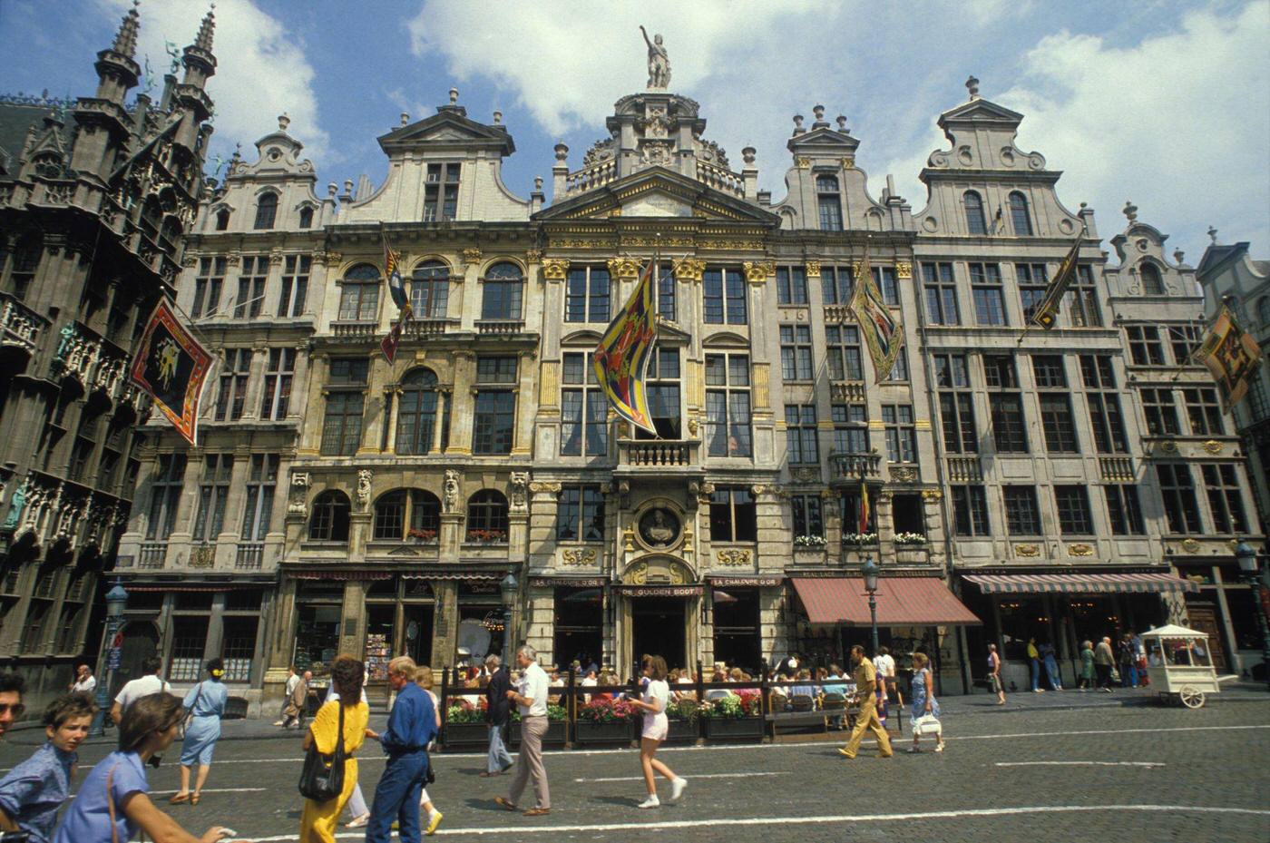 Grand Place in Brussels, Belgium, 1986.