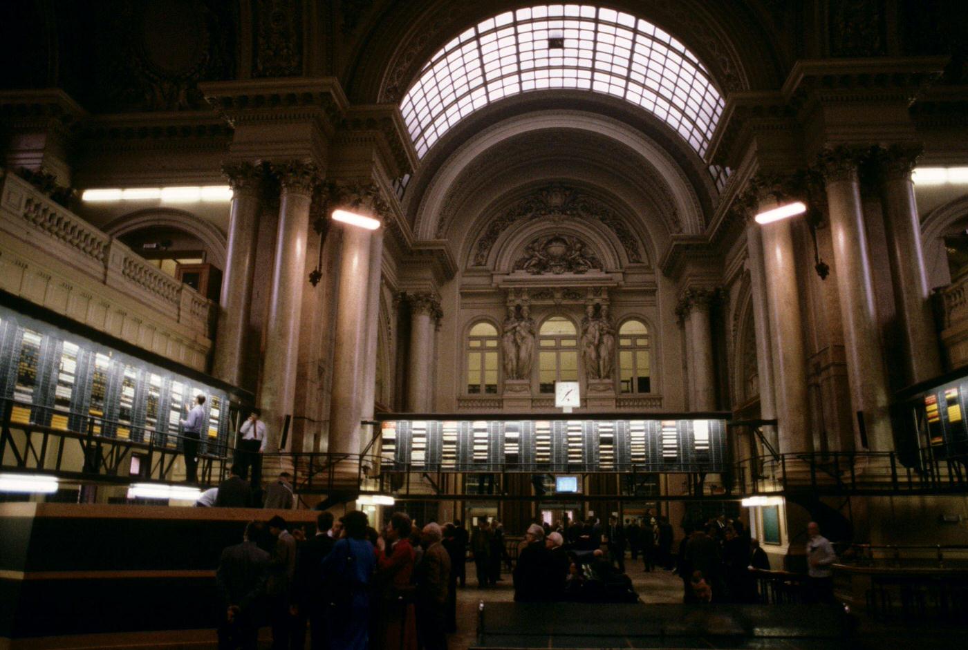 Brussels Stock Exchange, April 1987