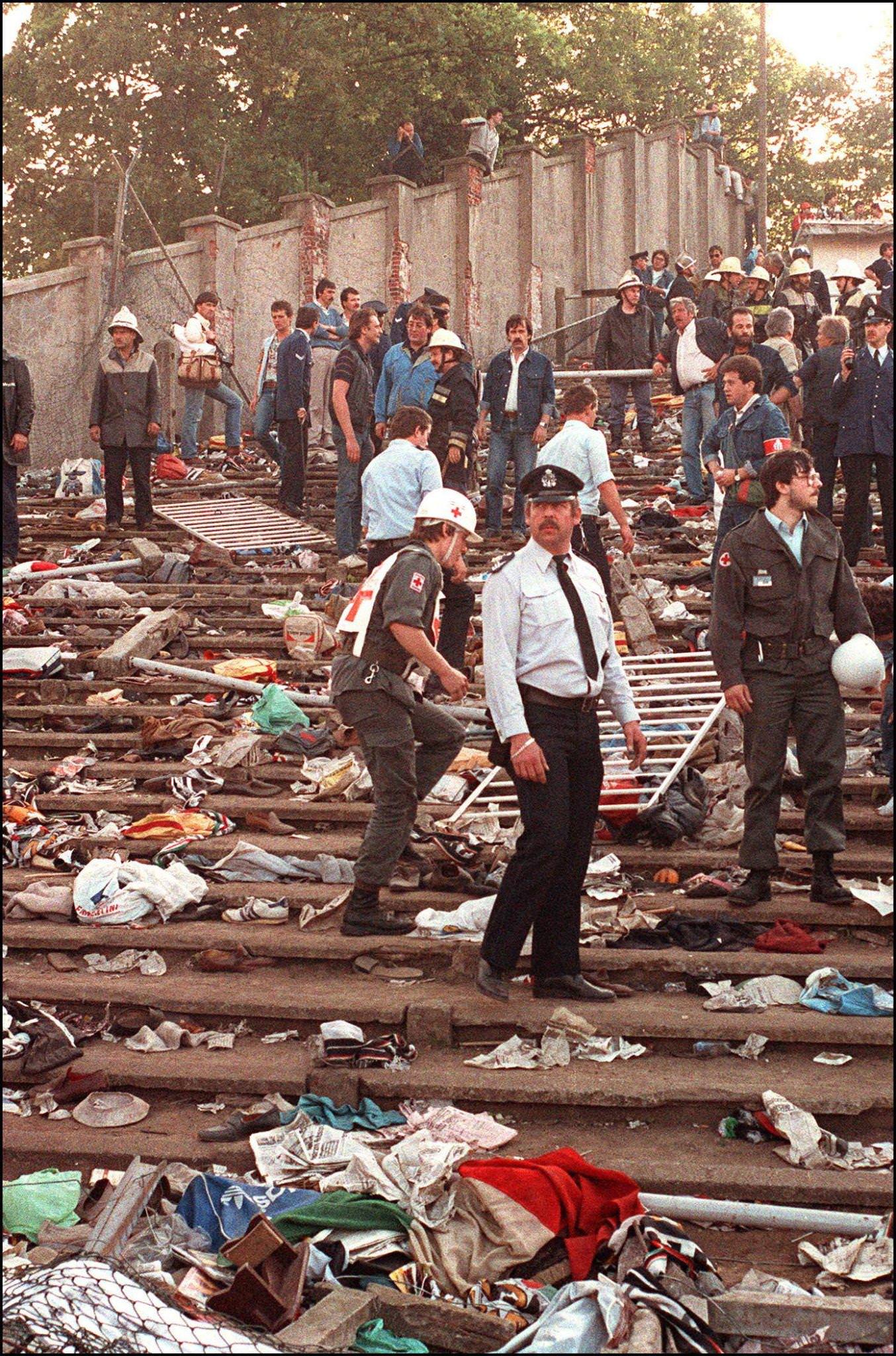 Heysel Stadium Disaster: Search for Victims After Riots, 1985