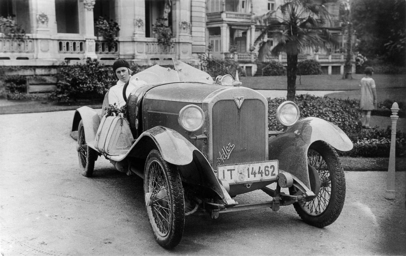 Clärenore Stinnes in Her Adler Automobile, Mid-1920s, 1920s