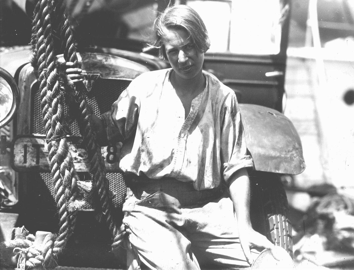 Clärenore Stinnes in Peru After Crossing the Andes, 1927
