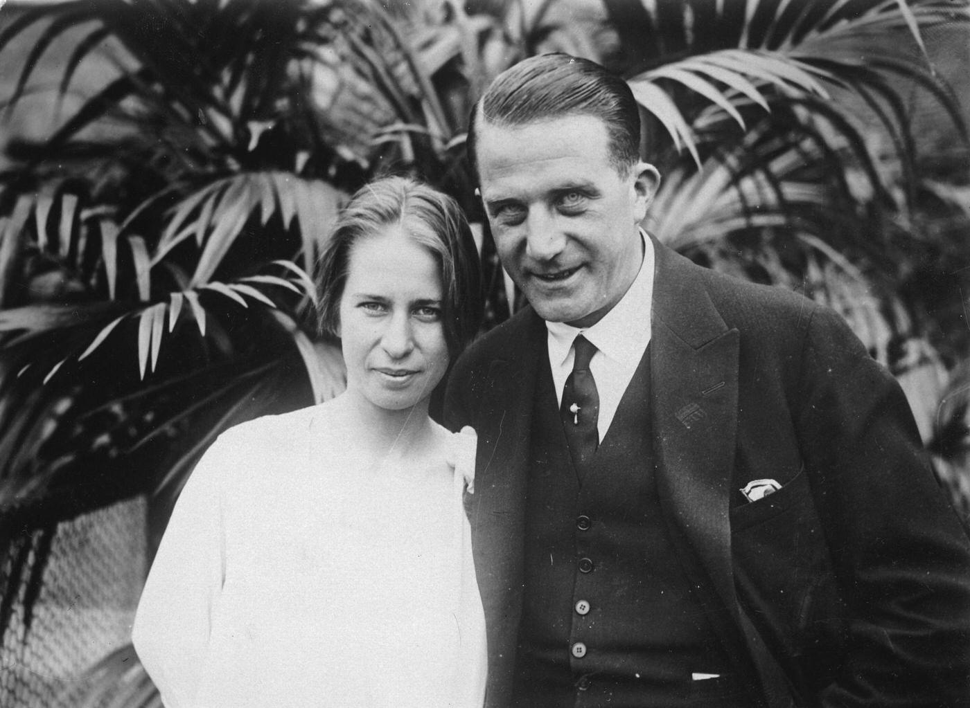 Clärenore Stinnes with Fiancé Axel Söderström, 1930