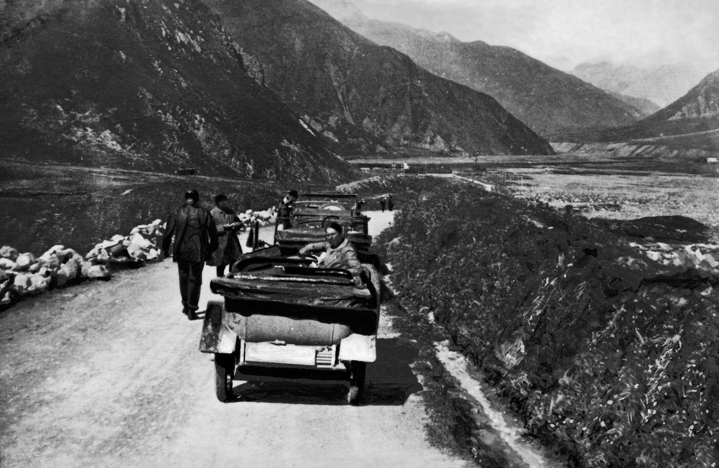 Clärenore Stinnes During a Car Rally in Russia's Steppes, 1920s