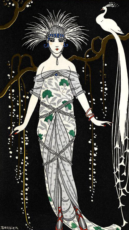 Grande robe du soir en brocart, 1914
