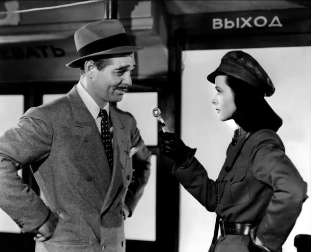 Hedy Lamarr and Clark Gable in "Comrade X" (1940): A Timeless On-Screen Pairing