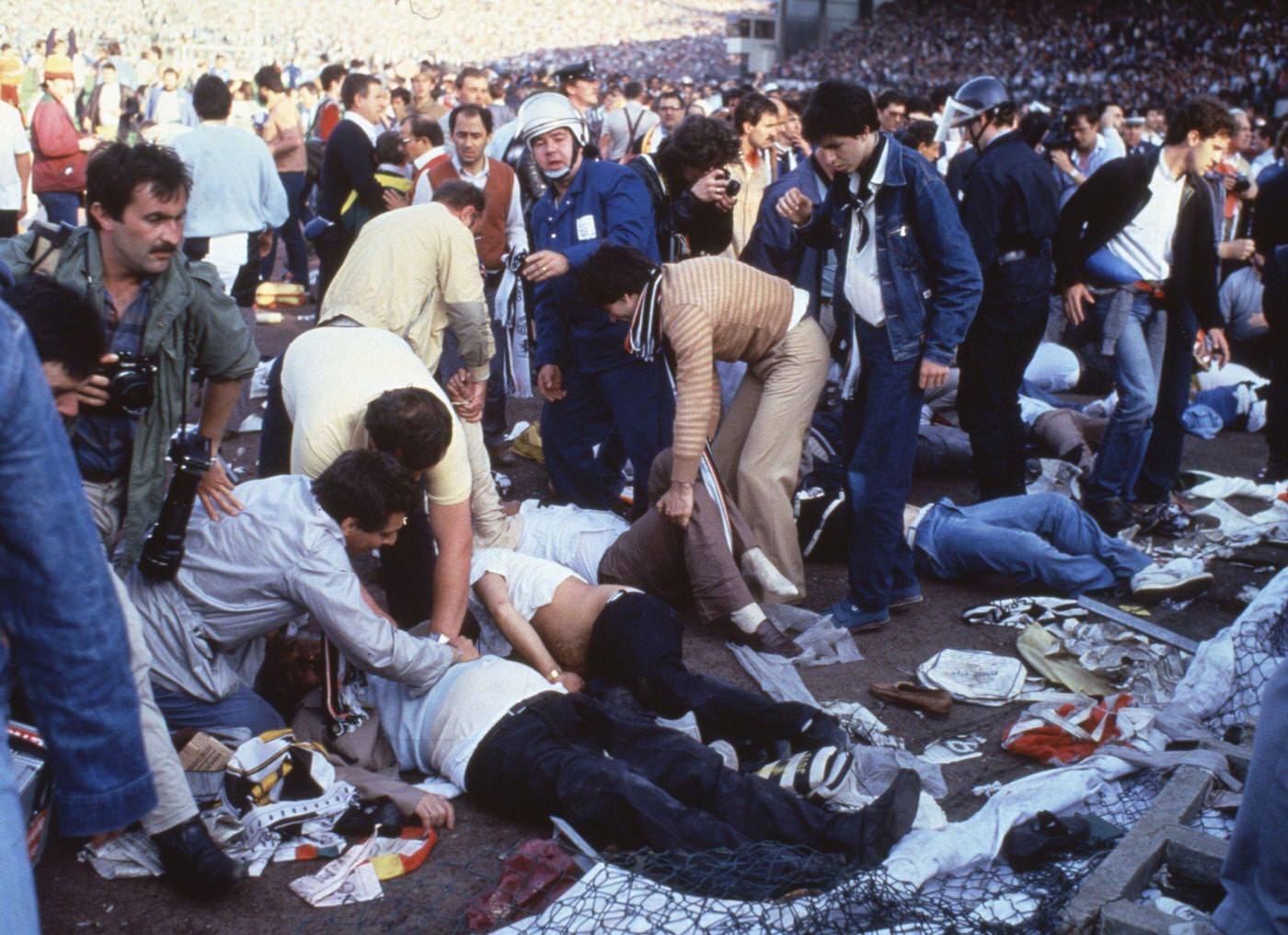 Fans Dead or Dying on Juventus Terraces, European Cup Final, 1985.