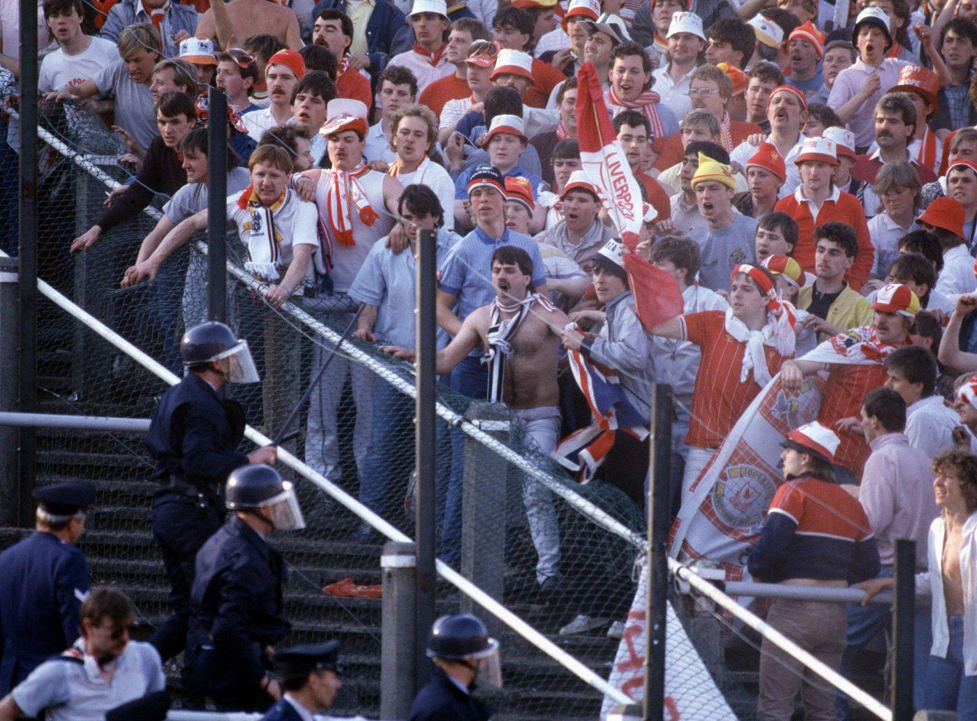 Liverpool Fans Start Rioting Before Match, Juventus vs. Liverpool, 1985.