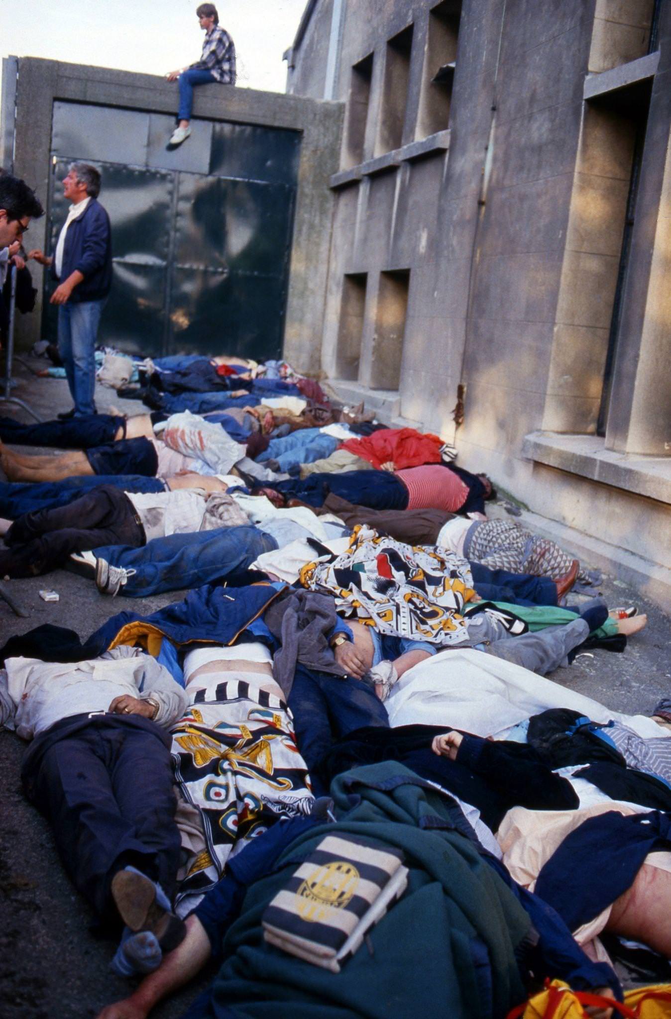 Tragedy at Heysel During Liverpool vs. Juventus European Cup Final, 1985.