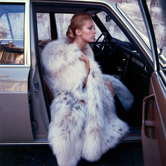 Isa Stoppi in a Lynx Fur Coat, 1960