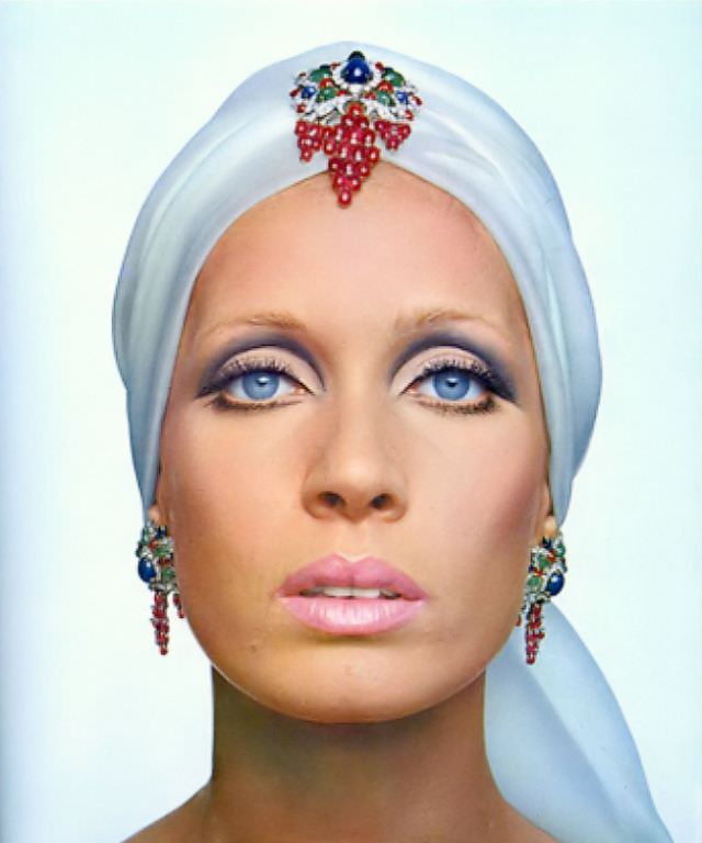 Isa Stoppi Adorned in Jewelry by Bvlgari and Make-Up by Pablo, 1966