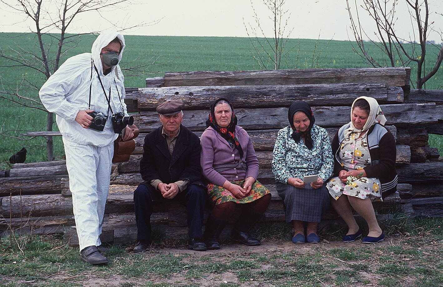 Villagers Return to Contaminated Village Near Kiev After Chernobyl Disaster, 1990