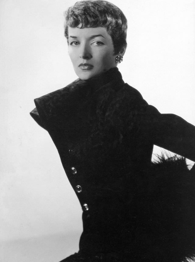 Maxime de la Falaise photographed in 1949.