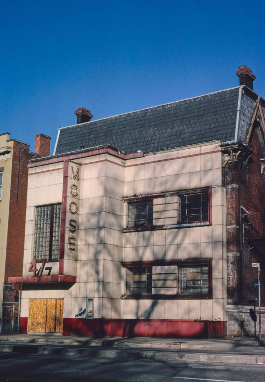 Moose Building at 47 East North Avenue, Pittsburgh, Pennsylvania, 1989.