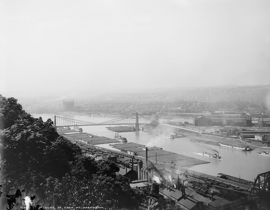 View from Mt. Washington, Pittsburgh, Pennsylvania, 1905