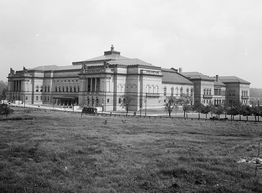 Another view of Carnegie Institute in Pittsburgh, 1900s.