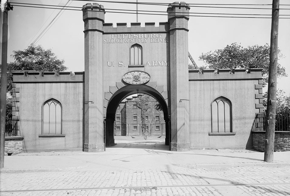 Entrance to Allegheny Arsenal, Pittsburgh, Pennsylvania, 1900s