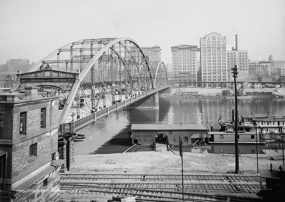 Sixth Street Bridge, Pittsburgh, Pennsylvania, 1910