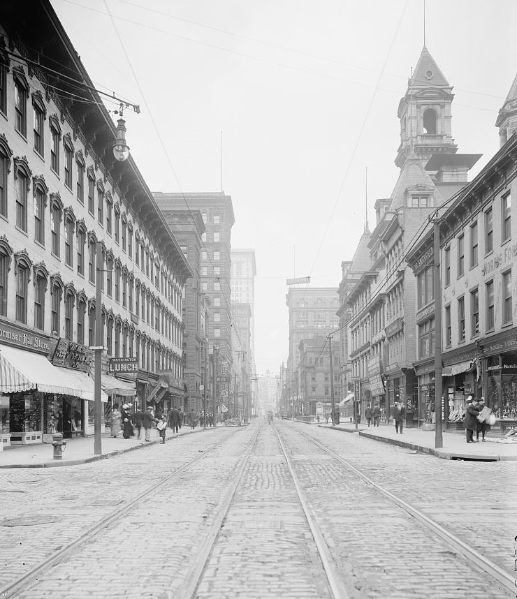 Smithfield Street and Post Office, Pittsburgh, Pennsylvania, 1900s
