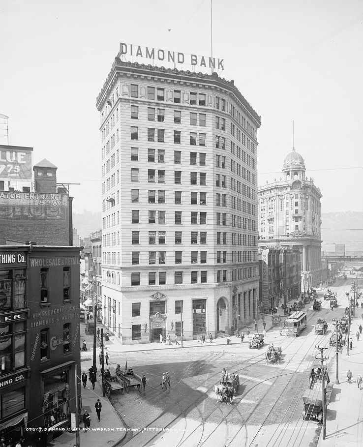 Diamond National Bank and Wabash Terminal, Pittsburgh, Pennsylvania, 1910