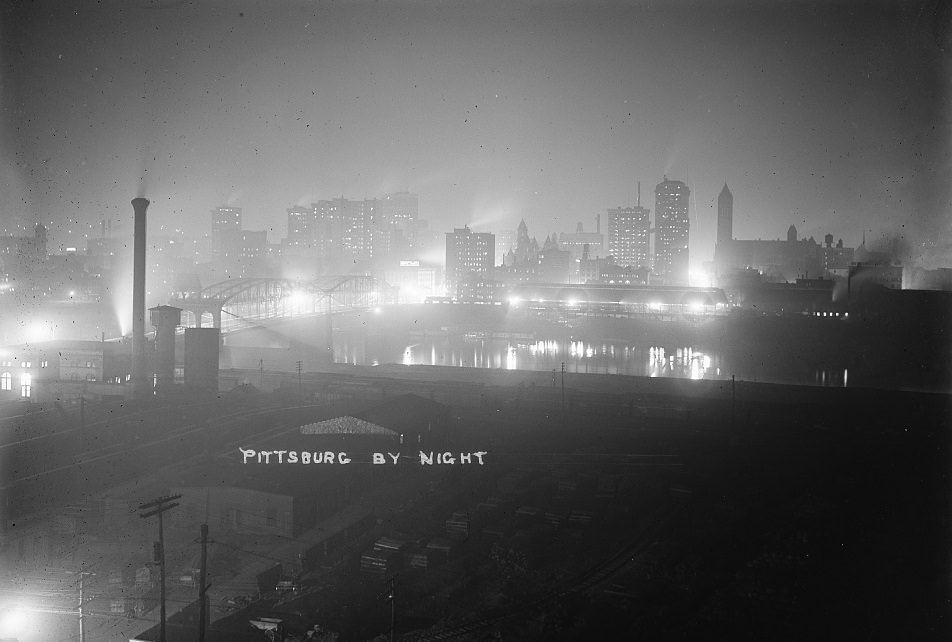 Pittsburgh by Night, 1900s
