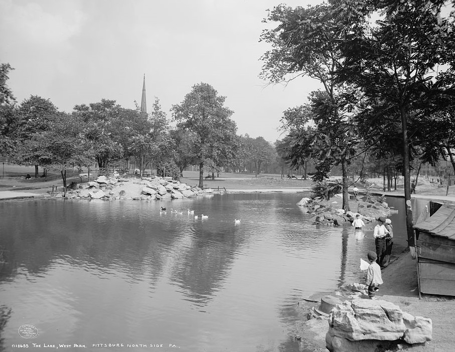 West Park Lake, North Pittsburgh, Pennsylvania, 1905