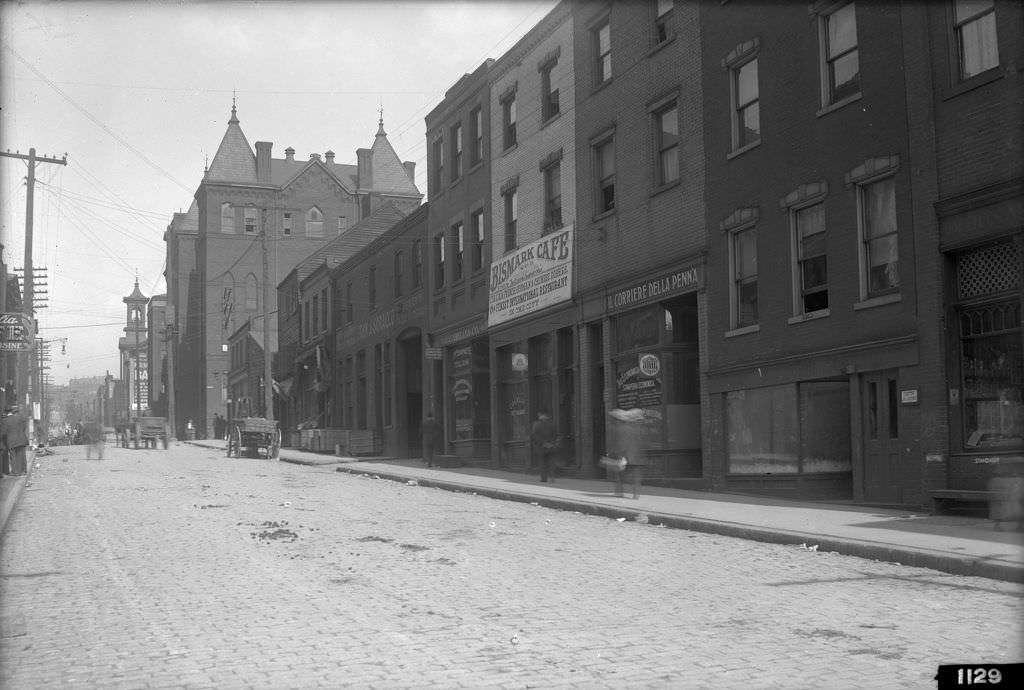 Webster Avenue, view east near Sixth Avenue, 1912