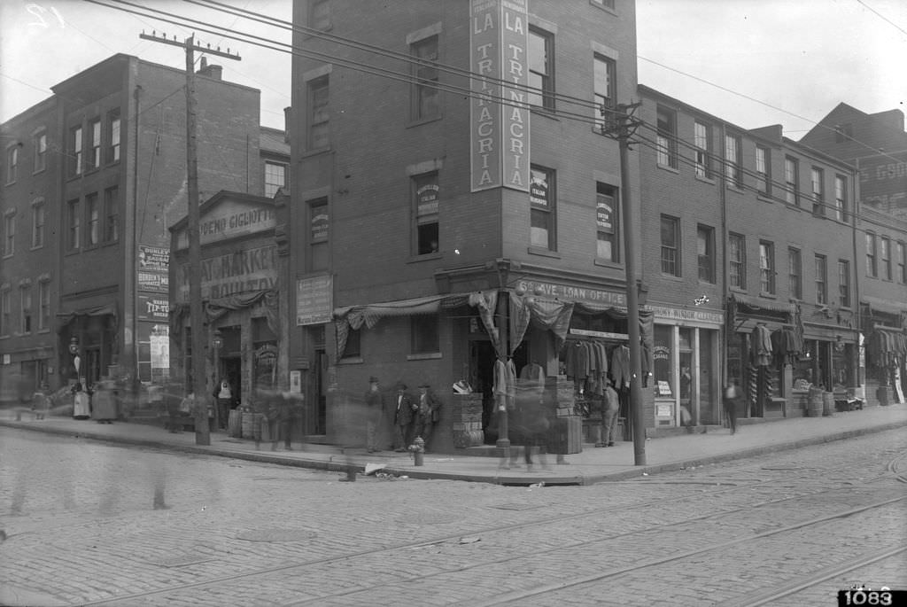 Sixth and Webster, southeast corner, 1910s