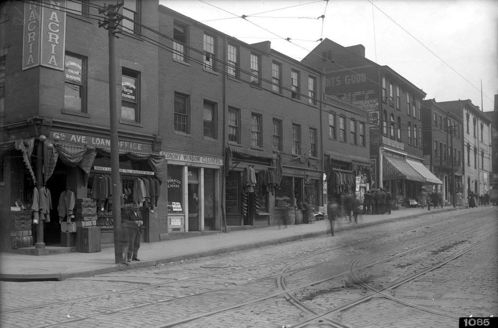 Sixth Avenue, view south from Webster to Wylie, 1910s