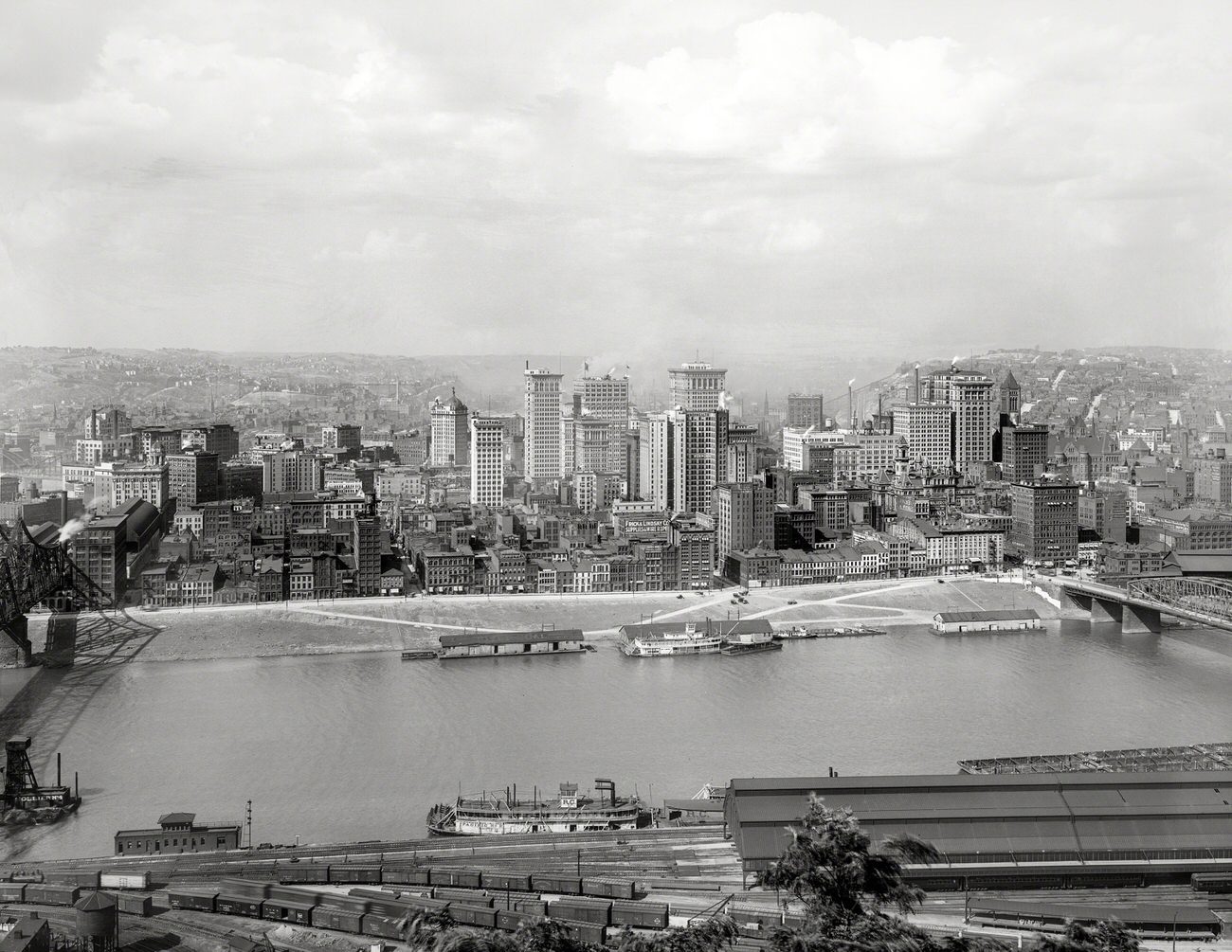 Skyscrapers Along the Monongahela, Pittsburgh, Pennsylvania, 1912