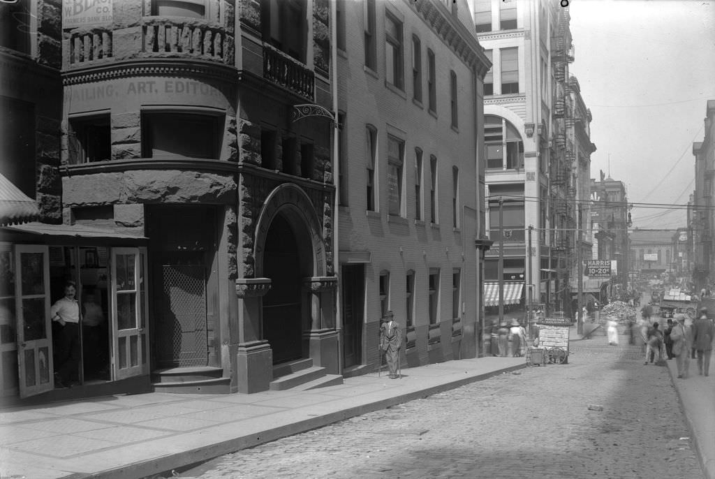 Diamond Street, west view near Cherry Way, 1910s