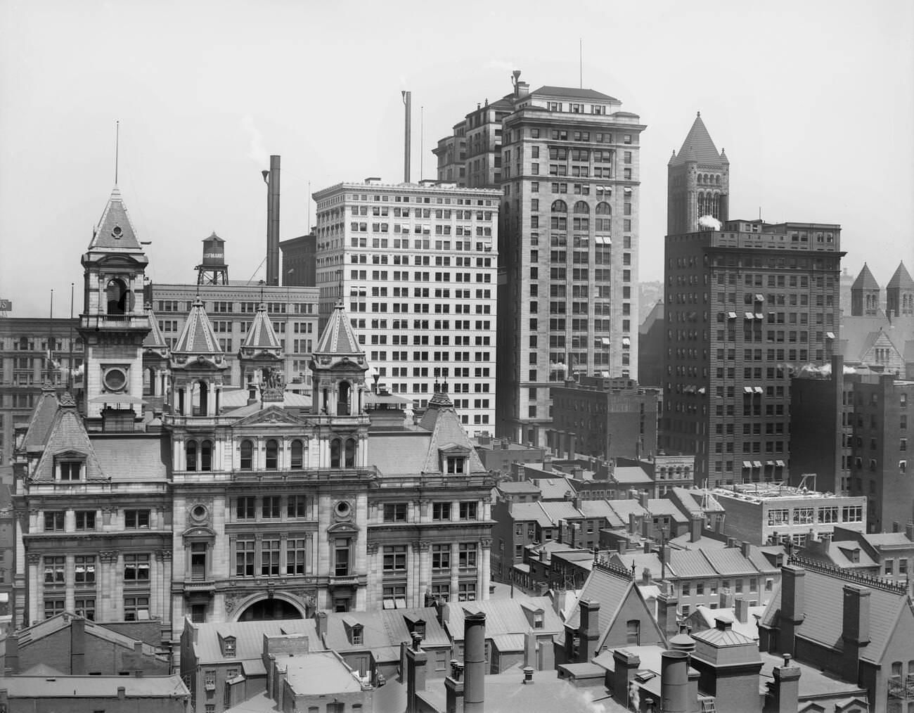 Pittsburgh Cityscape, Pennsylvania, 1910