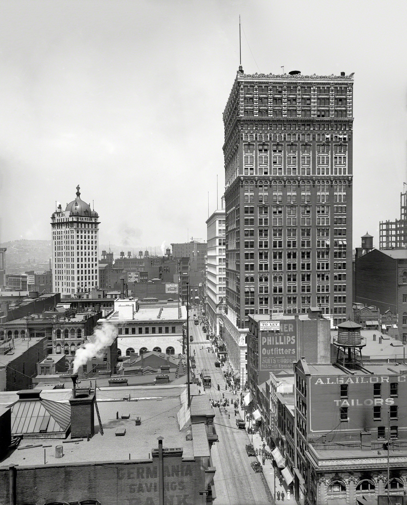 Wood Street and Farmers Bank, Pittsburgh, Pennsylvania, 1910