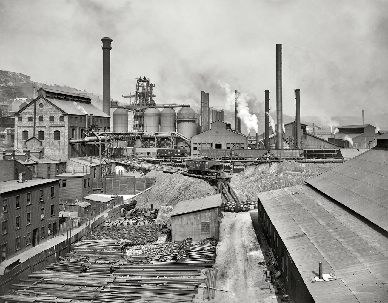 Furnaces at National Tube Works, Pittsburgh, Pennsylvania, 1910