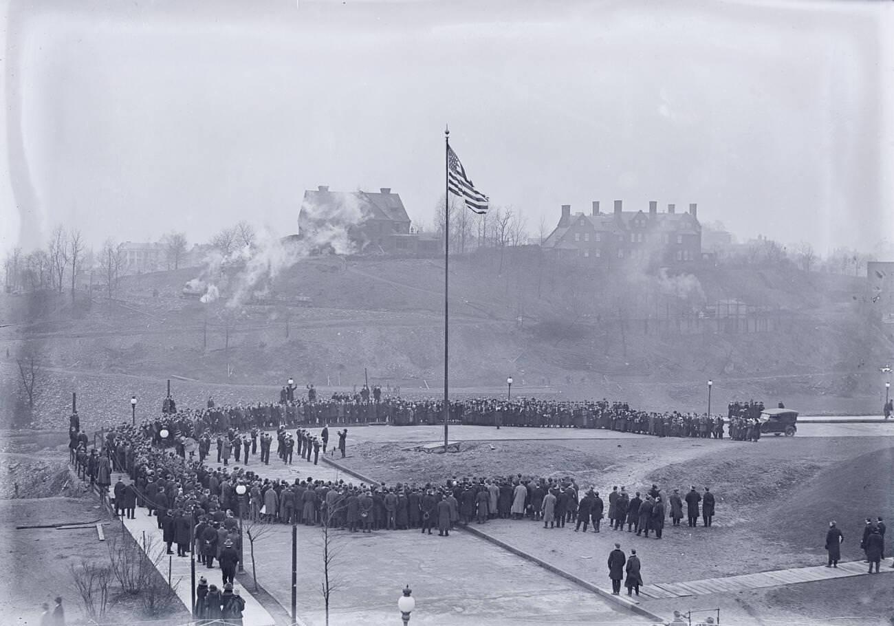 Groundbreaking at Carnegie Institute of Technology, Pittsburgh, Pennsylvania, 1915
