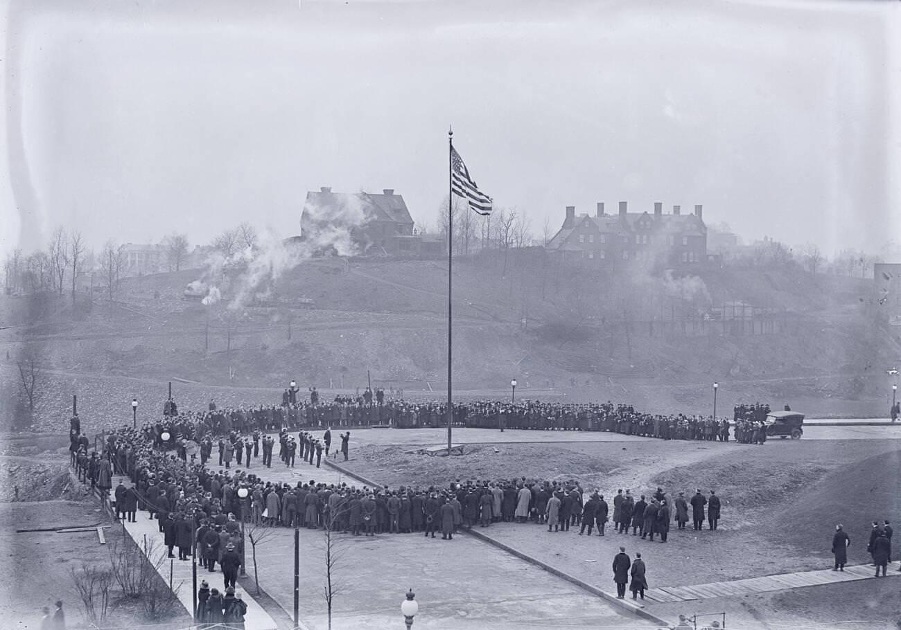 Groundbreaking at Carnegie Institute of Technology, Pittsburgh, Pennsylvania, 1915